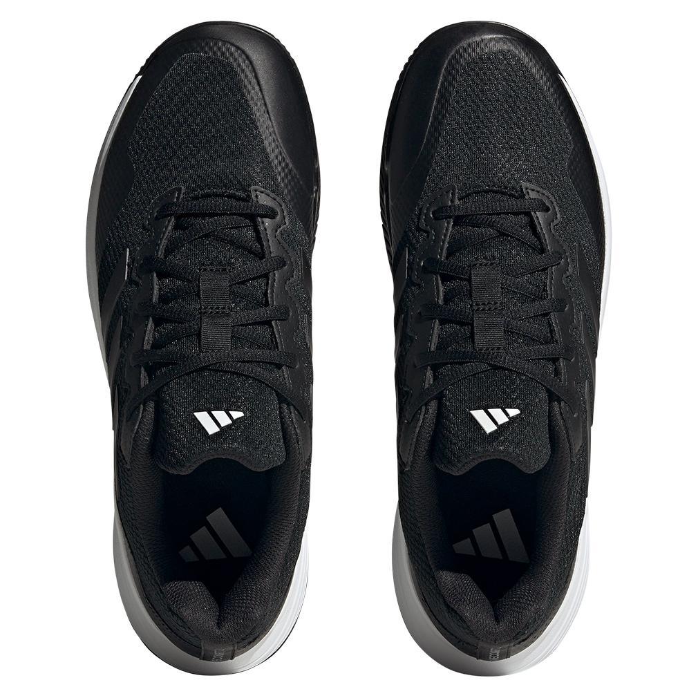 Mens Gamecourt 2 Tennis Shoes Black and White Footwear Adidas