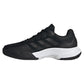 Junior`s Gamecourt 2 Tennis Shoes Core Black and Grey Four Footwear Adidas