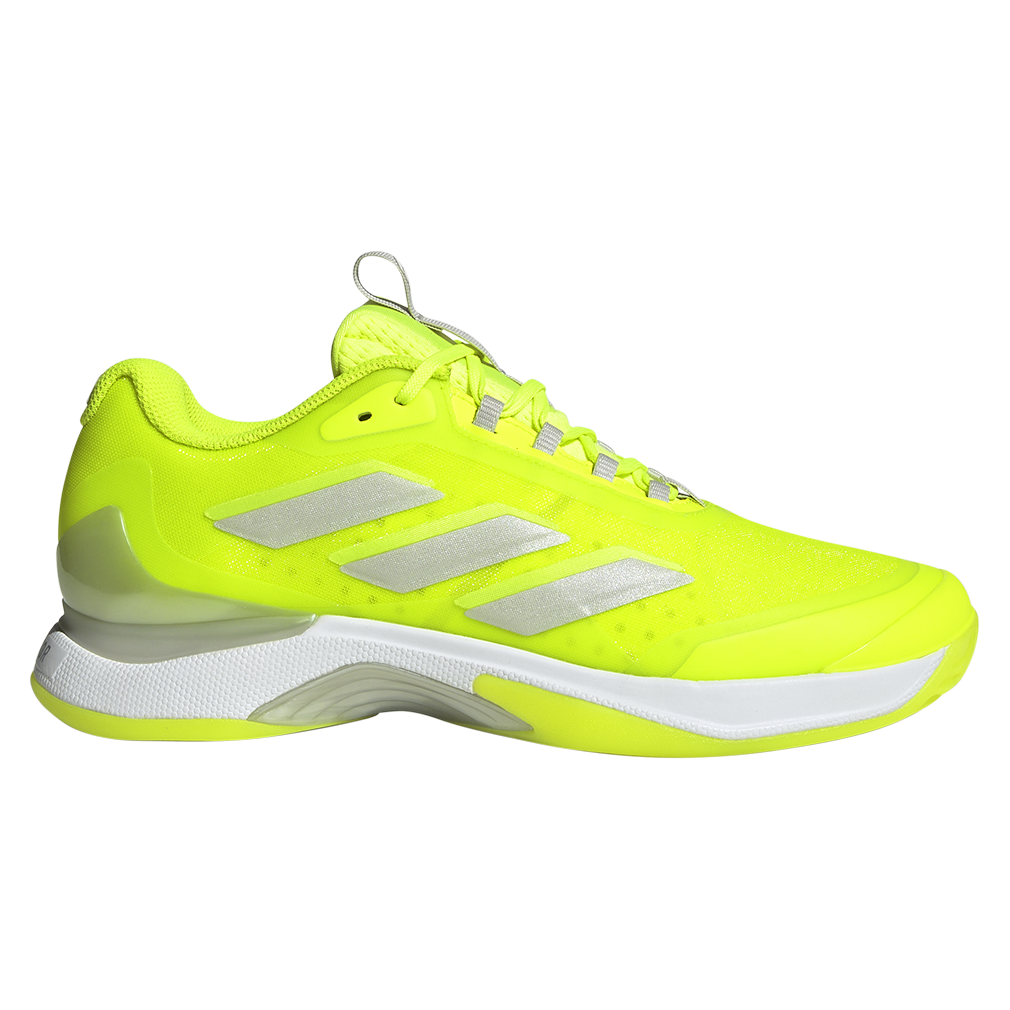 Women`s Avacourt 2 Tennis Shoes Lucid Lemon and White Footwear Adidas