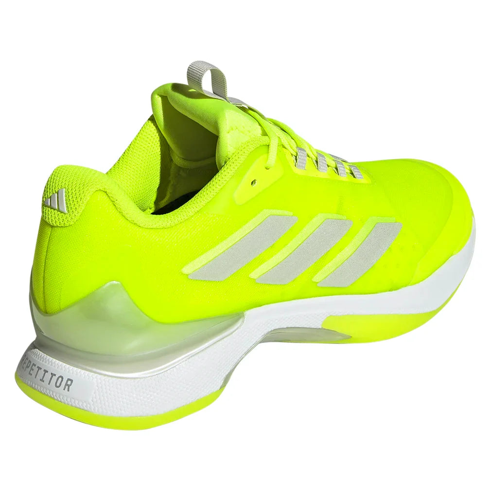 Women`s Avacourt 2 Tennis Shoes Lucid Lemon and White Footwear Adidas