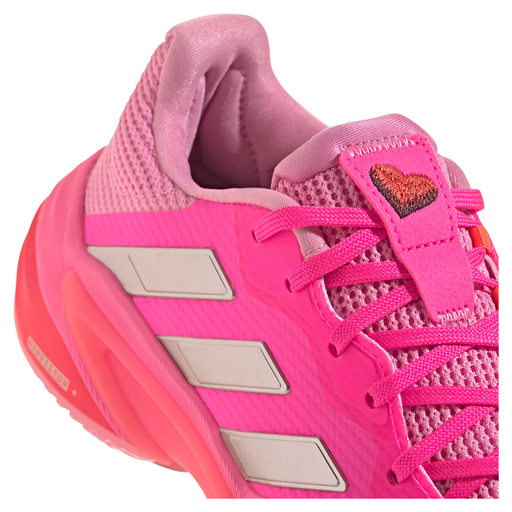 Women`s Barricade 13 Tennis Shoes Lucid Pink and Bliss Pink Footwear Adidas