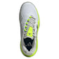 Women`s Barricade 13 Tennis Shoes White and Lucid Lemon Footwear Adidas