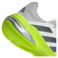 Women`s Barricade 13 Tennis Shoes White and Lucid Lemon Footwear Adidas