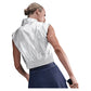 Women`s New York Court Slam Tennis Vest Metallic Silver and Black Apparel Nike