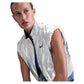 Women`s New York Court Slam Tennis Vest Metallic Silver and Black Apparel Nike