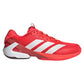 Men`s Adizero Ubersonic 5 Tennis Shoes Lucid Red and Zero Metallic Footwear Adidas