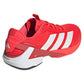 Men`s Adizero Ubersonic 5 Tennis Shoes Lucid Red and Zero Metallic Footwear Adidas