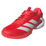 Men`s Adizero Ubersonic 5 Tennis Shoes Lucid Red and Zero Metallic Footwear Adidas