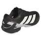 Men`s Adizero Ubersonic 5 Tennis Shoes Core Black and Silver Metallic Footwear Adidas