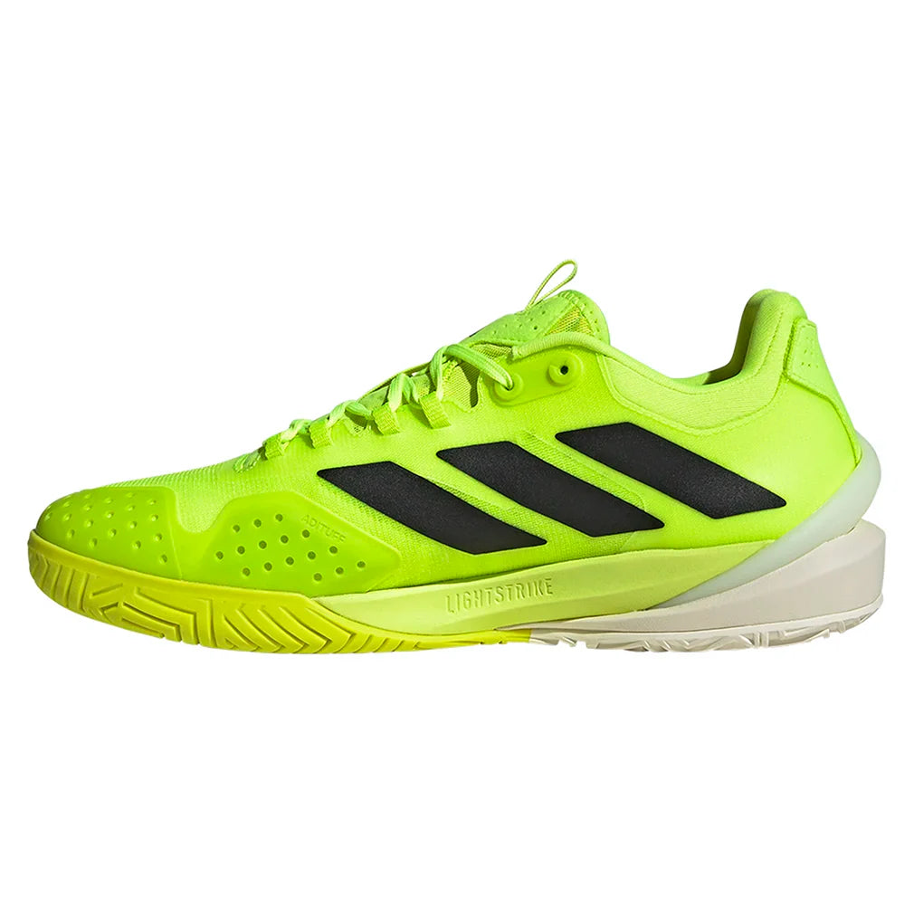Men`s Adizero Cybersonic 2 Tennis Shoes Lucid Lemon and Core Black Footwear Adidas
