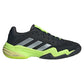 Men`s Barricade 13 Tennis Shoes Core Black and Lucid Lemon Footwear Adidas