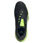 Men`s Barricade 13 Tennis Shoes Core Black and Lucid Lemon Footwear Adidas