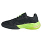 Men`s Barricade 13 Tennis Shoes Core Black and Lucid Lemon Footwear Adidas