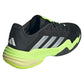 Men`s Barricade 13 Tennis Shoes Core Black and Lucid Lemon Footwear Adidas