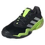 Men`s Barricade 13 Clay Tennis Shoes Core Black and Lucid Lemon Footwear Adidas
