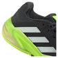 Men`s Barricade 13 Clay Tennis Shoes Core Black and Lucid Lemon Footwear Adidas