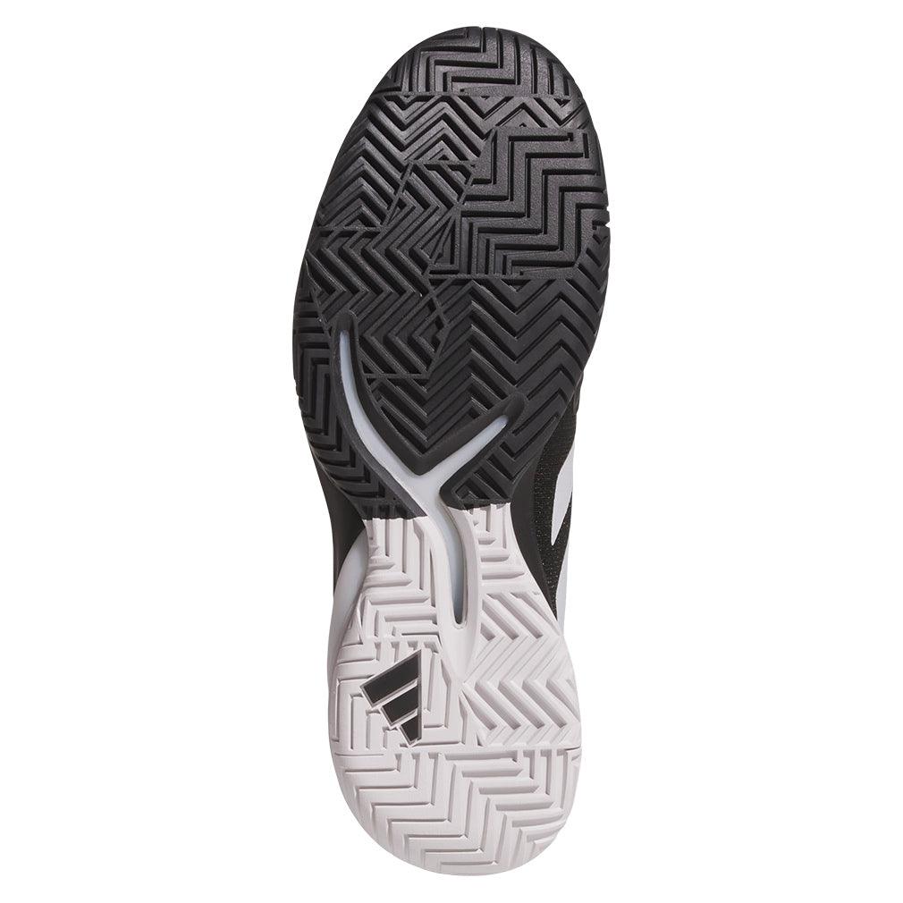 Men`s Adizero Cybersonic 2 Tennis Shoes Core Black and Carbon Footwear Adidas