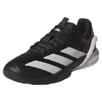 Men`s Adizero Cybersonic 2 Tennis Shoes Core Black and Carbon Footwear Adidas