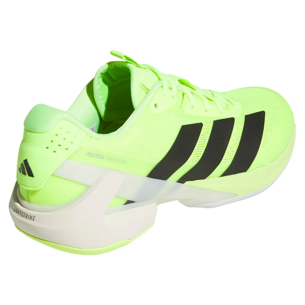 Men`s Adizero Ubersonic 5 Tennis Shoes Lucid Lemon and Core Black Footwear Adidas
