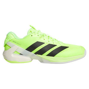 Men`s Adizero Ubersonic 5 Tennis Shoes Lucid Lemon and Core Black Footwear Adidas