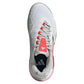 Women`s Barricade 13 Tennis Shoes White and Lucid Red Footwear Adidas