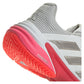 Women`s Barricade 13 Tennis Shoes White and Lucid Red Footwear Adidas
