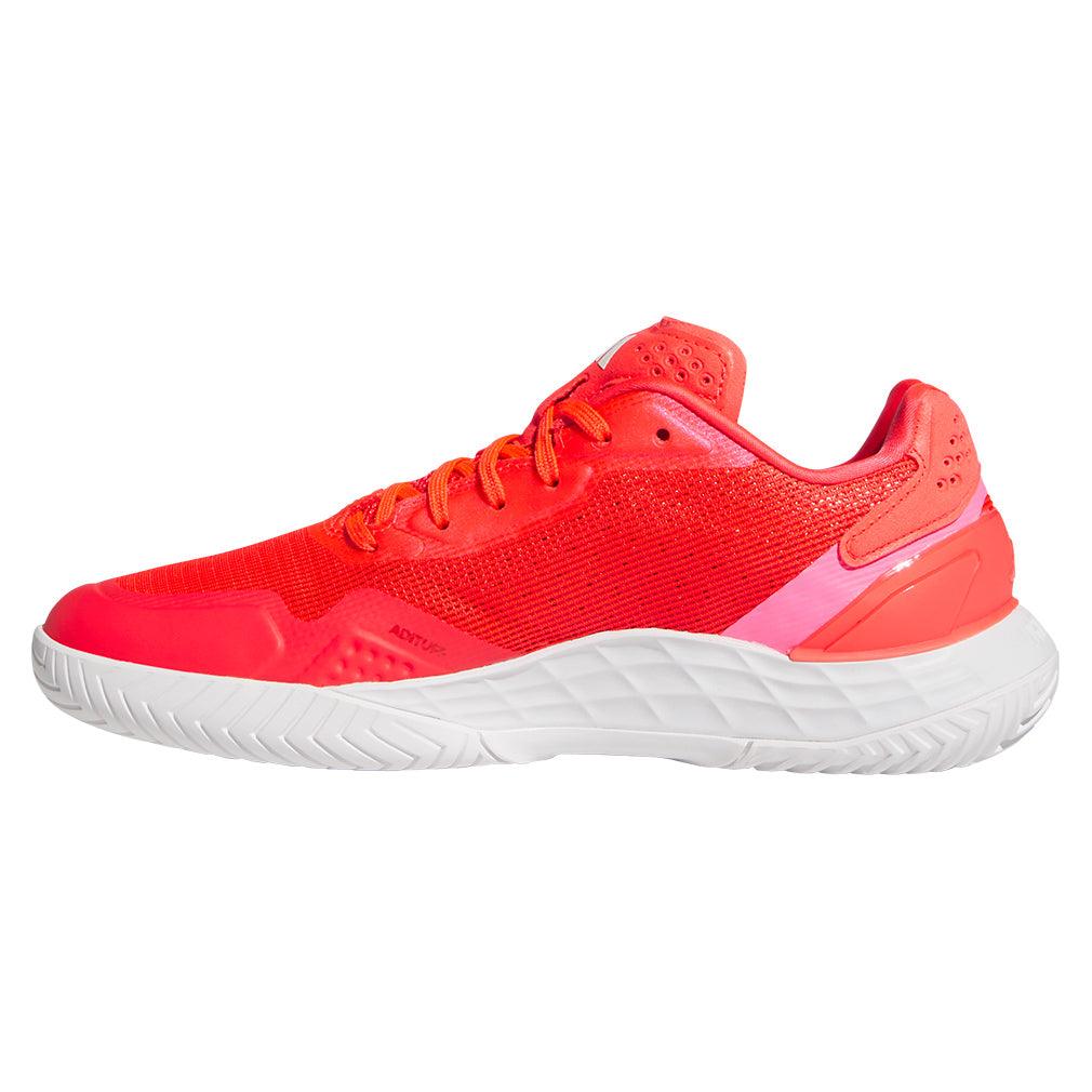 Women`s Defiant Speed 2 Tennis Shoes Lucid Red and Lucid Pink Footwear Adidas