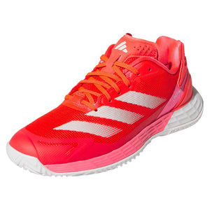 Women`s Defiant Speed 2 Tennis Shoes Lucid Red and Lucid Pink Footwear Adidas
