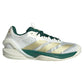 Men`s Adizero Cybersonic 2 Tennis Shoes Core White and Gold Metallic Footwear Adidas