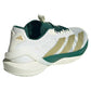 Men`s Adizero Cybersonic 2 Tennis Shoes Core White and Gold Metallic Footwear Adidas
