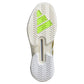 Men`s Adizero Ubersonic 5 Tennis Shoes Core White and Gold Metallic Footwear Adidas