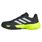 Men`s CourtJam Control 3 Tennis Shoes Carbon and Lucid Lemon Footwear Adidas