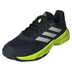 Men`s CourtJam Control 3 Tennis Shoes Carbon and Lucid Lemon Footwear Adidas