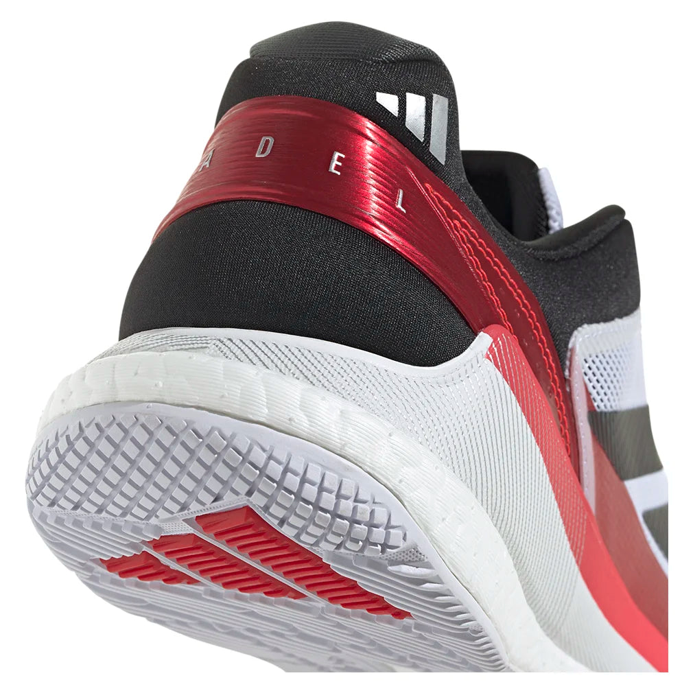 Men`s Crazyquick Boost Padel Shoes Footwear White and Lucid Red Footwear Adidas