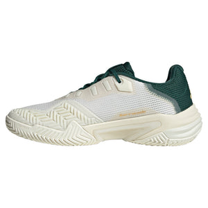 Men`s Barricade 13 Tennis Shoes White and Gold Metallic Footwear Adidas