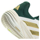 Men`s Barricade 13 Tennis Shoes White and Gold Metallic Footwear Adidas