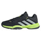 Junior`s Barricade Tennis Shoes Core Black and Lucid Lemon Footwear Adidas