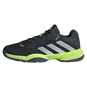 Junior`s Barricade Tennis Shoes Core Black and Lucid Lemon Footwear Adidas