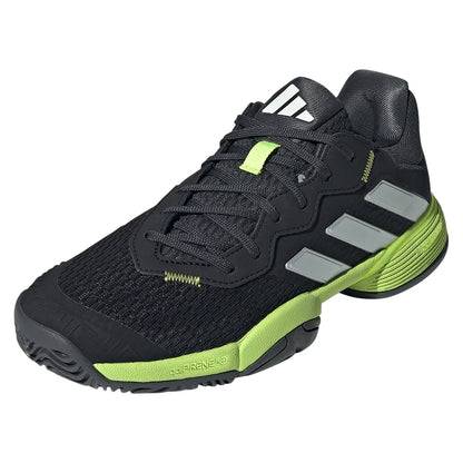 Junior`s Barricade Tennis Shoes Core Black and Lucid Lemon Footwear Adidas