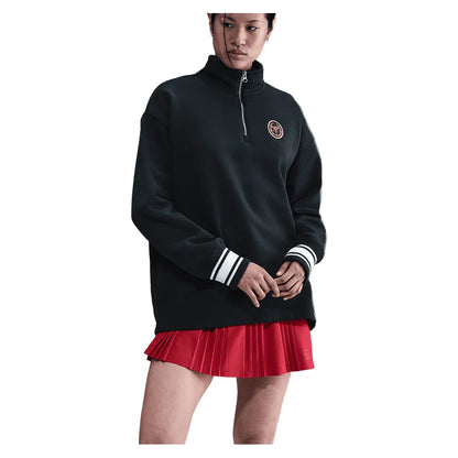 Women`s Phoenix Fleece Oversized Long Sleeve Quarter Zip Tennis Top Apparel Nike