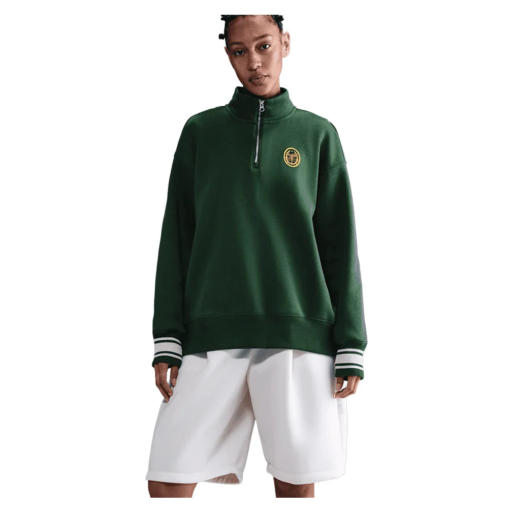 Women`s Phoenix Fleece Oversized Long Sleeve Quarter Zip Tennis Top Apparel Nike