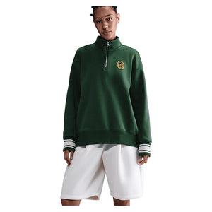 Women`s Phoenix Fleece Oversized Long Sleeve Quarter Zip Tennis Top Apparel Nike
