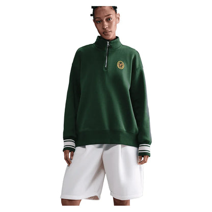 Women`s Phoenix Fleece Oversized Long Sleeve Quarter Zip Tennis Top Apparel Nike