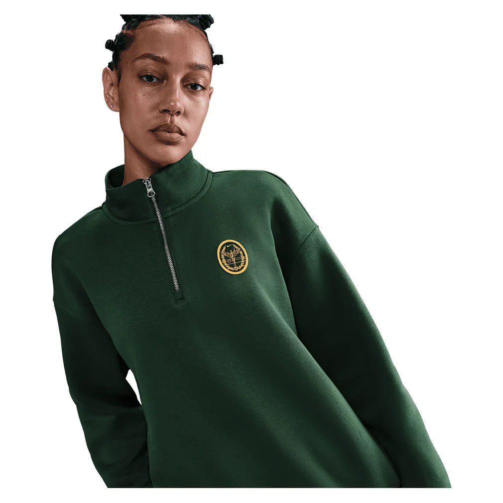 Women`s Phoenix Fleece Oversized Long Sleeve Quarter Zip Tennis Top Apparel Nike