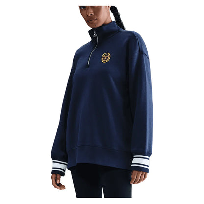 Women`s Phoenix Fleece Oversized Long Sleeve Quarter Zip Tennis Top Apparel Nike