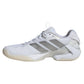 Women`s Adizero Ubersonic 5 Tennis Shoes White and Silver Metallic Footwear Adidas