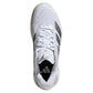 Women`s Adizero Ubersonic 5 Tennis Shoes White and Silver Metallic Footwear Adidas