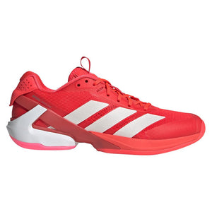 Women`s Adizero Ubersonic 5 Tennis Shoes Lucid Red and Lucid Pink Footwear Adidas