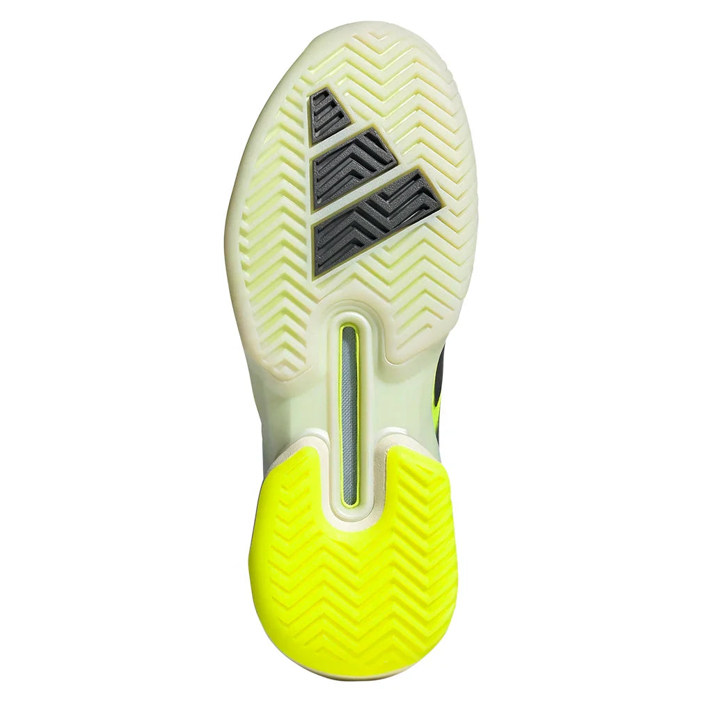 Women`s Adizero Ubersonic 5 Tennis Shoes Lucid Lemon and Powder Yellow Footwear Adidas