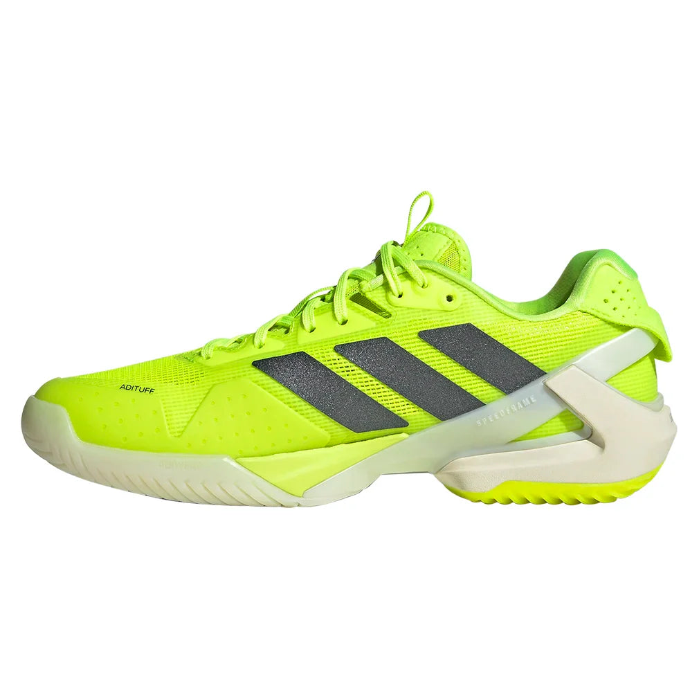 Women`s Adizero Ubersonic 5 Tennis Shoes Lucid Lemon and Powder Yellow Footwear Adidas